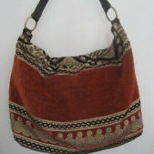 Mushmina Boho Handbag NEW Velvet Terracotta Gold Brown Black Ivory Morocco Made